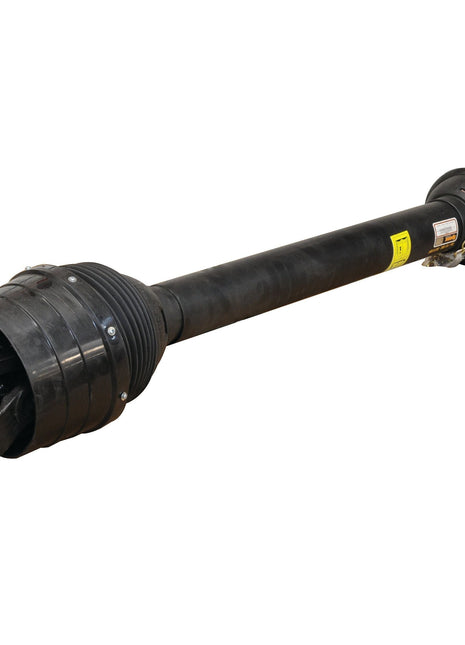 The Sparex PTO Shaft - EUCV Wide Angle - One End, featuring a length of 1010mm and equipped with 1 3/8'' x 6 Spline connections (80° W.A. to Q.R.), includes protective coverings at both ends and is specifically designed for transferring torque in vehicles or machinery, making it ideal for PTO Series applications. This product is identified by Sparex Part No. S.119795.