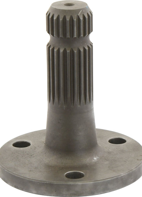 A PTO Shaft – S.17397 by Sparex, featuring a metal construction with a spline design and a flanged base with three bolt holes, reminiscent of the robust engineering in Case IH machinery.