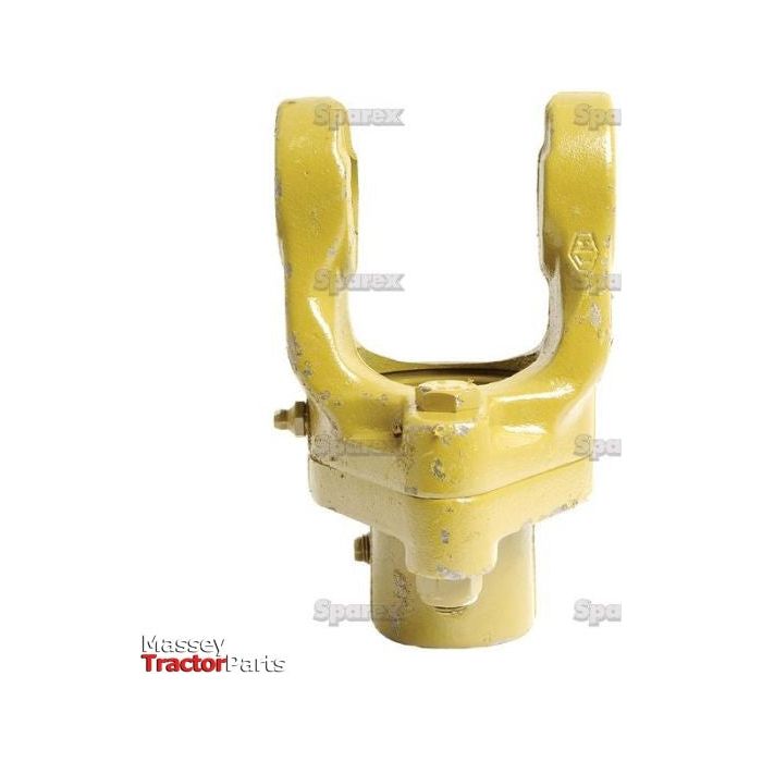 A PTO Shearbolt Clutch (U/J Size: 30.2 x 92mm) from the Italian Series AB6/A6, yellow metal and featuring the Massey Tractor Parts logo at the bottom left corner, manufactured by Sparex.