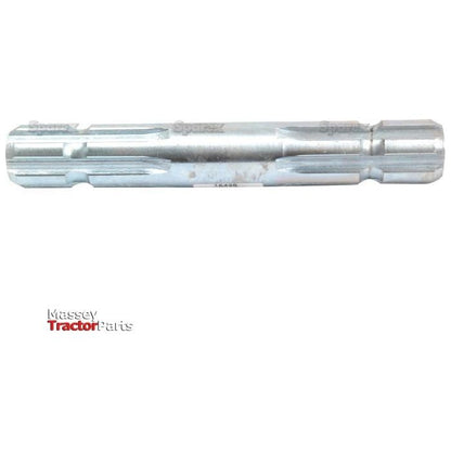 The Sparex PTO Splined Shaft, identified as Part No. S.15952, with both ends featuring a 1 3/8'' - 6 Spline and measuring 300mm in length, lay horizontally on a white background. The Sparex Massey Tractor Parts logo is visible in the bottom left corner.