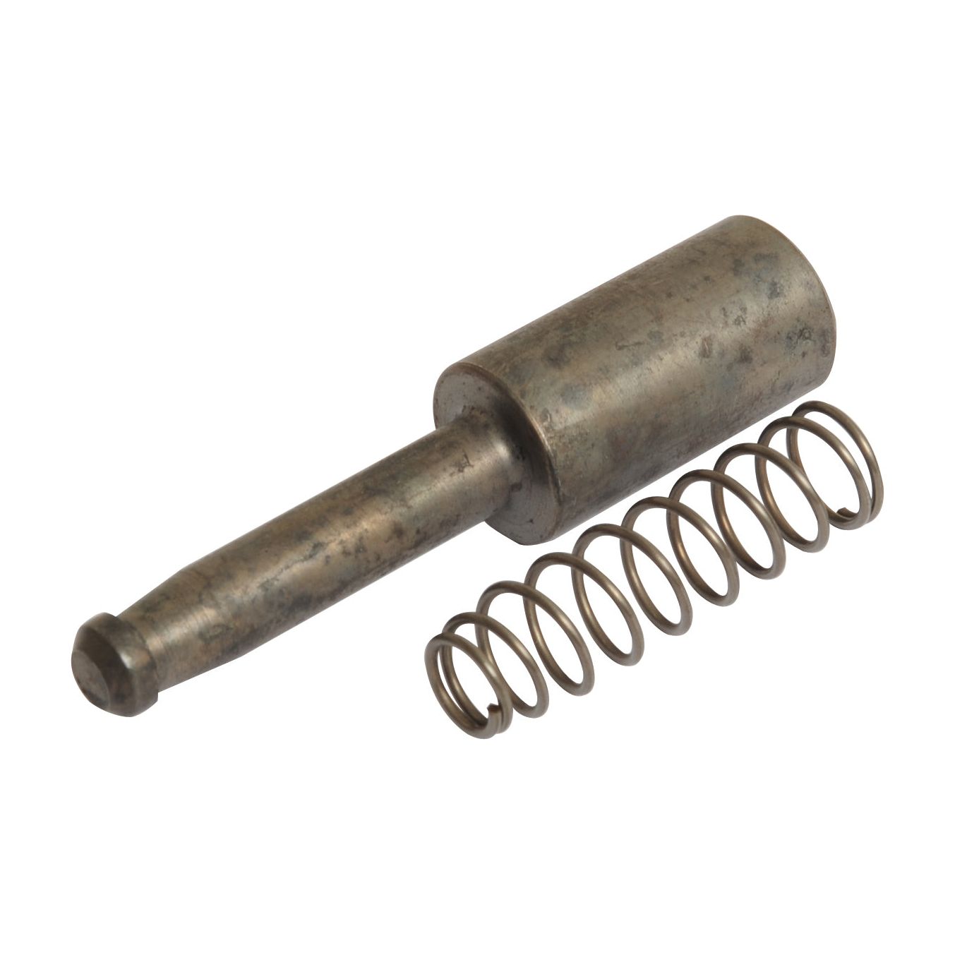 A PTO Yoke Pin with a 15.75mm diameter, identified as Sparex Part No. S.14106, is positioned next to a coiled spring, illustrating Sparex's precision engineering excellence.