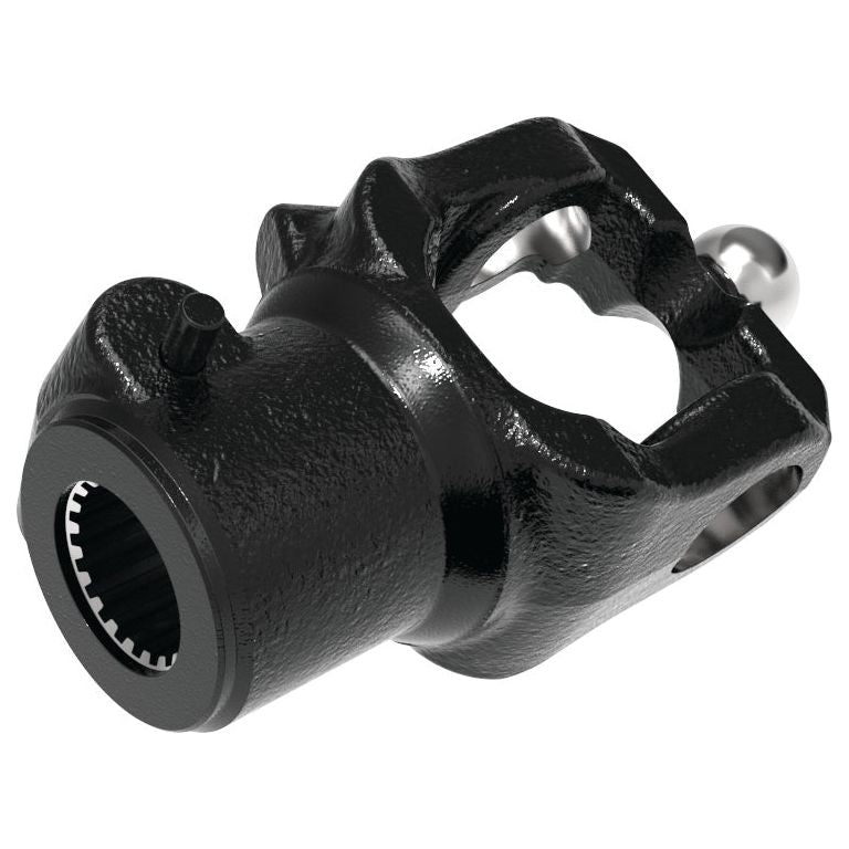 The Sparex PTO Yoke - Quick Release Wide Angle (U/J Size: 32 x 76 & 27 x 94mm), featuring a hollow cylindrical end with internal splines (1 3/8''x 21) and a U-shaped structure on the opposite end, identified by Sparex Part No. S.117851, is an essential component of a Walterscheid universal joint.