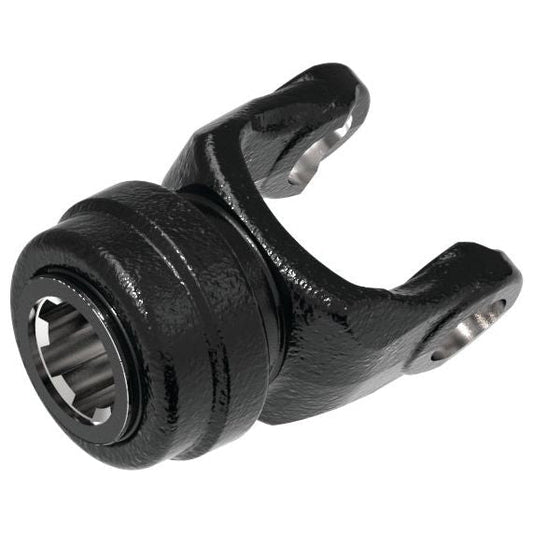 Sparex PTO Yoke - Quick Release With Auto Lock (U/J Size: 30.2 x 92mm), featuring a round socket and a forked end, ideal for use in PTO Series applications, size 1 3/8''-6 Spline (Sparex Part No. S.53518).