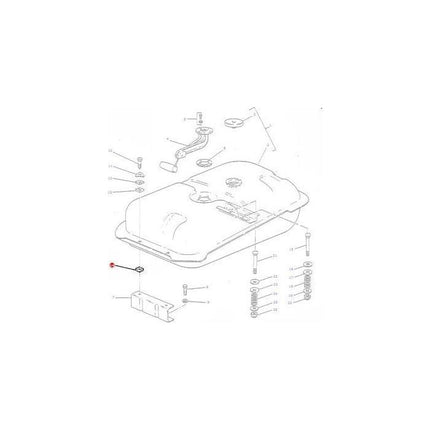 Pad Tank Mount - 898321M1 - Massey Tractor Parts