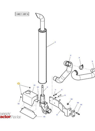 Massey Ferguson Pan Head Screw M18 x 16 - 3010872X1 | OEM | Massey Ferguson parts | Exhaust & Manifold Gaskets-Massey Ferguson-Bolts & Set Screws,Farming Parts,Screws,Screws & Fasteners,Towing & Fasteners,Tractor Parts