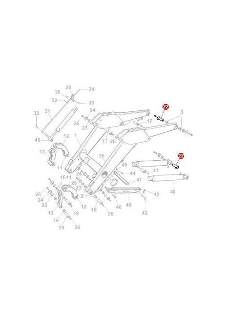 Pin 30x96 - AL1116930 - Massey Tractor Parts