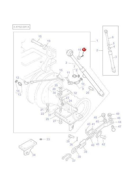 Pin - 377028X1 - Massey Tractor Parts