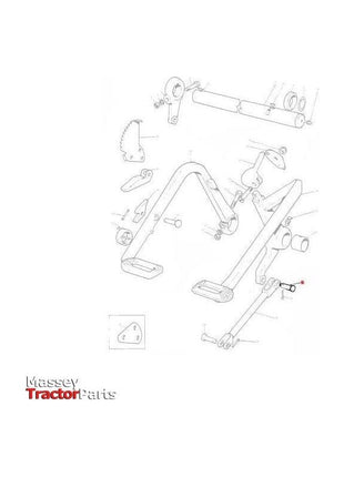 Massey Ferguson Pin Linkage - 832813M1 | OEM | Massey Ferguson parts | Pedals-Massey Ferguson-Axles & Power Train,Brake Hardware,Brakes,Farming Parts,Rods & Shafts,Tractor Parts