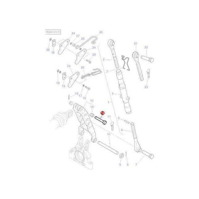 Pin Top Link - 3582662M1 - Massey Tractor Parts