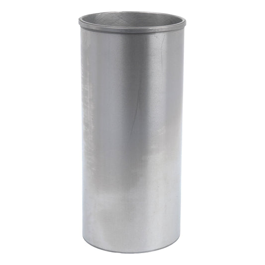 The Piston Liner (Finished) by Sparex, Part No. S.40434, is a tall, cylindrical metal container featuring a smooth surface, an open top, and a finished flanged liner.