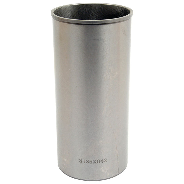 A cylindrical metal object resembling a Piston Liner (Finished) with the marking "3135X042" engraved near the base, identified as Sparex Part No. S.42431.