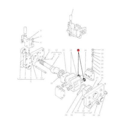 Massey Ferguson Piston Ring Hydraulic Pump - 897493M1 | OEM | Massey Ferguson parts | Hydraulic Pumps-Massey Ferguson-Farming Parts,Hydraulic Pump Parts,Hydraulic Pumps & Motors,Hydraulics,Repair Kits & Seals,Tractor Parts