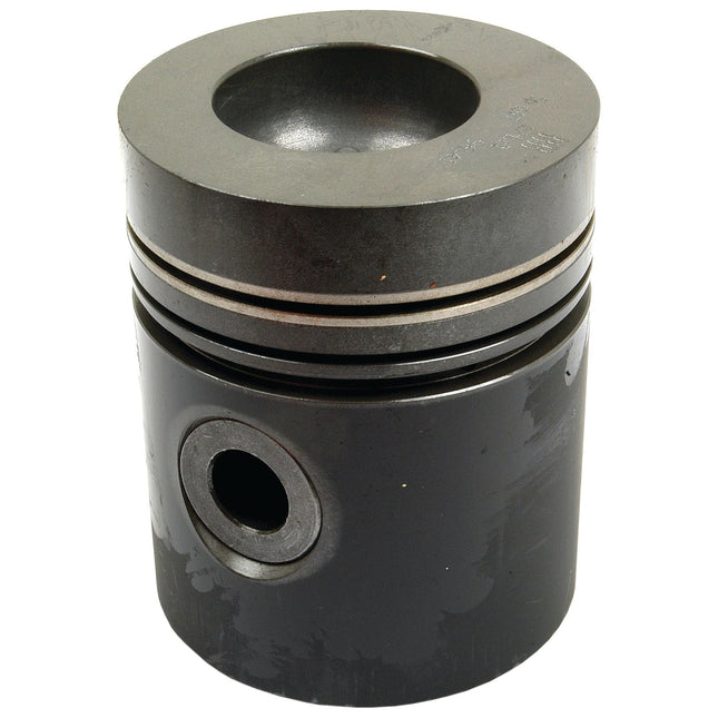 Introducing the Sparex Piston (Standard) - S.42197, a metal piston featuring two grooves and a side hole, designed with an optimal compression height for use in engine machinery.
