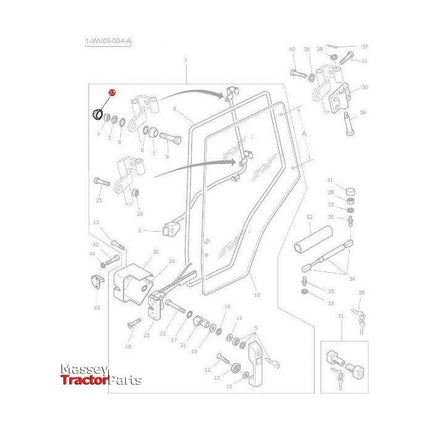 Massey Ferguson Plastic Cover - 3616277M1 | OEM | Massey Ferguson parts | Cab Trim-Massey Ferguson-Cabin & Body Panels,Farming Parts,Tractor Parts,Windscreen Washers,Wiper Motors & Blades