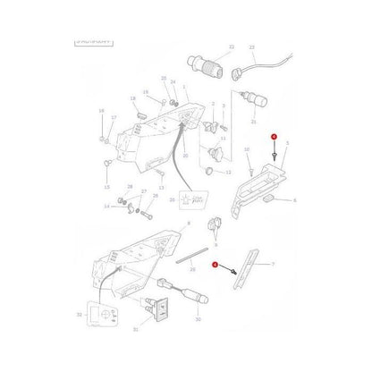Plastic Fastner - 3598778M1 - Massey Tractor Parts