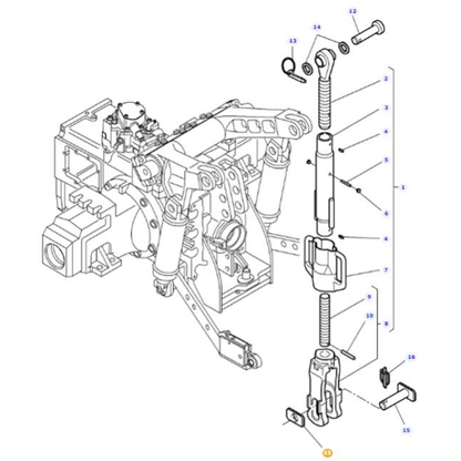 Massey Ferguson Plate - 4303325M2 | OEM | Massey Ferguson Parts-Massey Ferguson-Farming Parts,Levelling Boxes & Components,Linkage,PTO & Linkage,Replacement Components,Tractor Parts