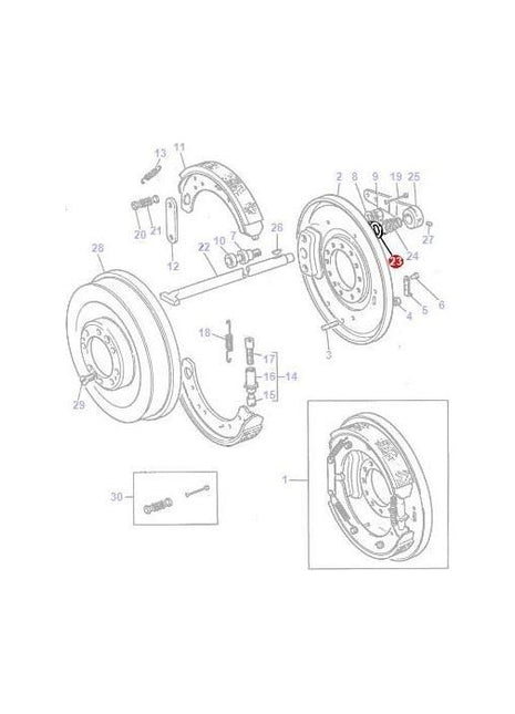 Plate Brake Rod - 825040M2 - Massey Tractor Parts