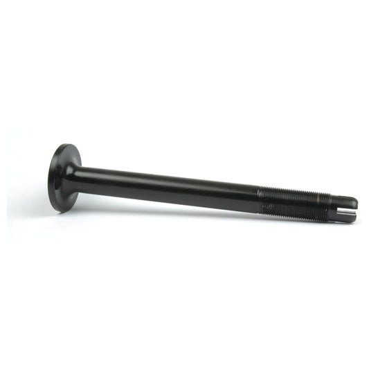 A black metal rod featuring a circular base and a threaded end, resembling the Sparex Draft Control Plunger (Part No. S.3350), lies on a white surface.