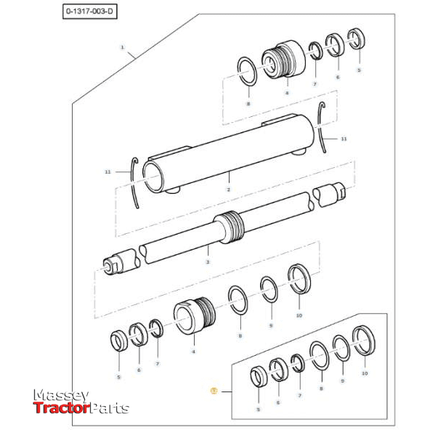 Massey Ferguson Power Steering Pump Seal Kit - 3488643M91 | OEM | Massey Ferguson parts | Steering Pumps & Reservoirs-Massey Ferguson-4WD Parts,Axles & Power Train,Farming Parts,Front Axle & Steering,Tractor Parts
