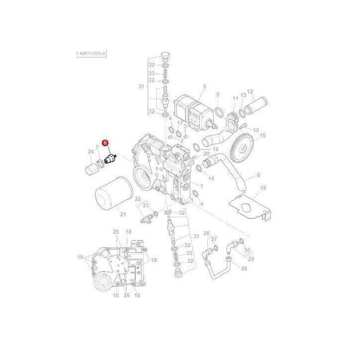 Pressure Switch - 4305135M2 - Massey Tractor Parts