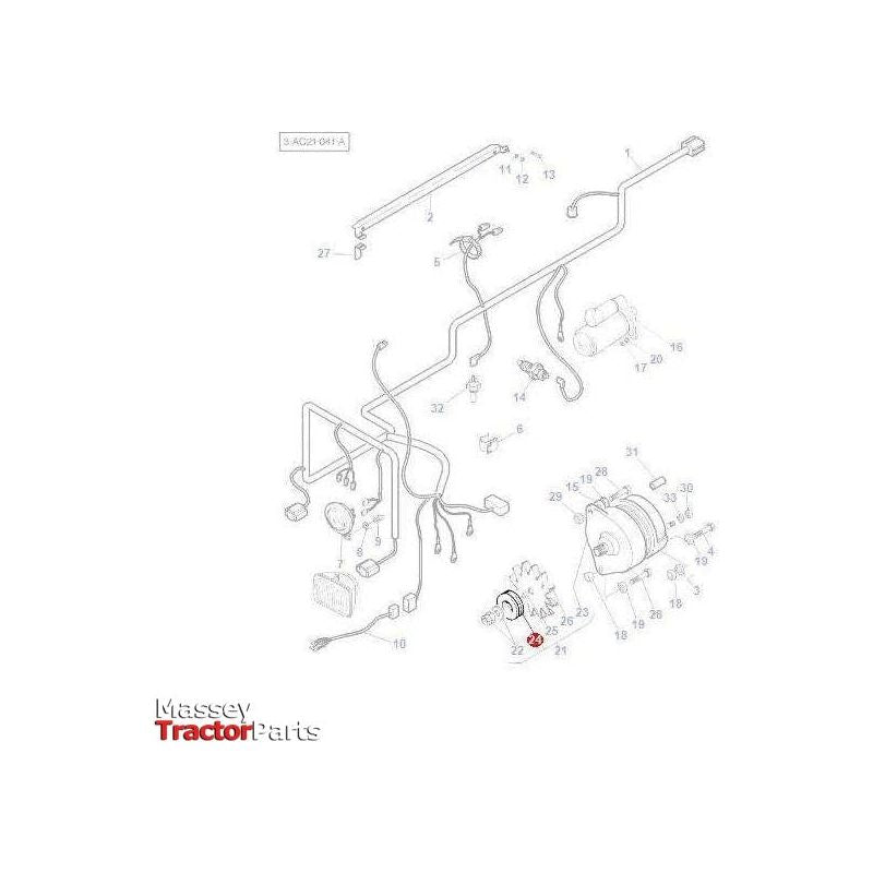 Massey Ferguson Pulley - 1695617M1 | OEM | Massey Ferguson parts | Alternators & Components-Massey Ferguson-Alternator Parts,Alternators & Components,Engine Electrics and Instruments,Farming Parts,Lighting & Electrical Accessories,Pulley,Tractor Parts