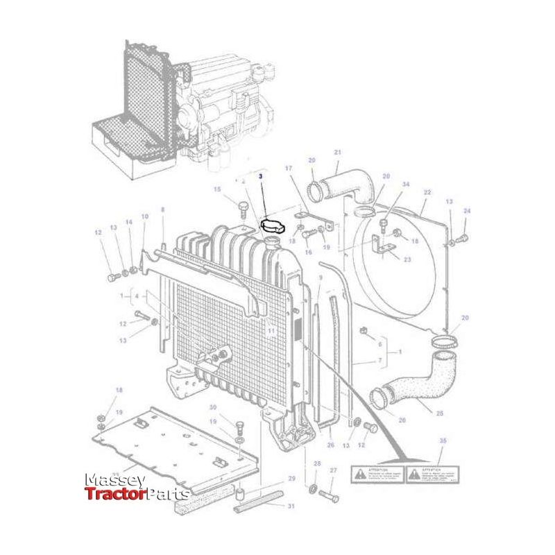 Massey Ferguson Radiator Cap - 180224M92 | OEM | Massey Ferguson parts | Radiator Caps-Massey Ferguson-Cooling Parts,Engine & Filters,Farming Parts,Radiator Caps,Tractor Parts