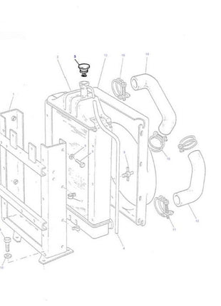 Radiator Cap - 1874445M93 - Massey Tractor Parts