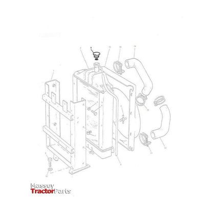 Massey Ferguson Radiator Cap - 1874445M93 | OEM | Massey Ferguson parts | Radiator Caps-Massey Ferguson-Cooling Parts,Engine & Filters,Farming Parts,Radiator Caps,Tractor Parts