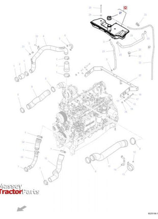 Radiator Cap, Threaded, for Expansion Tank - V33690710 - Massey Tractor Parts