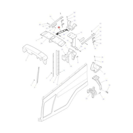 Massey Ferguson Ram - 4292773M1 | OEM | Massey Ferguson parts | Bonnets-Massey Ferguson-Cabin & Body Panels,Farming Parts,Gas Struts,Tractor Parts