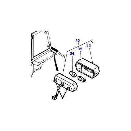 Rear Light L/H - 3763178M92 - Massey Tractor Parts