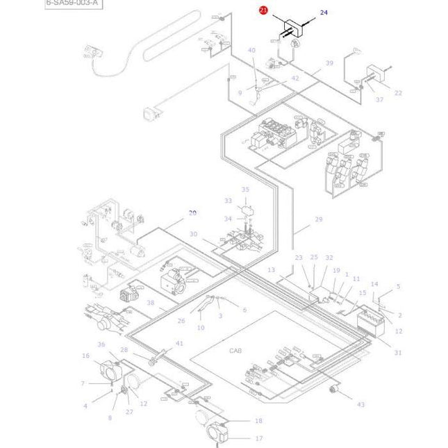 Rear Light L/H - 4233076M1 - 3973314M1 - Massey Tractor Parts
