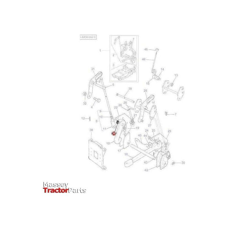 Massey Ferguson Retaining Ring - 358956X1 | OEM | Massey Ferguson parts | Hitch Kits & Components-Massey Ferguson-Drawbars,Farming Parts,Linkage,PTO & Linkage,Tractor Parts