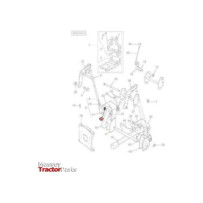 Massey Ferguson Retaining Ring - 358956X1 | OEM | Massey Ferguson parts | Hitch Kits & Components-Massey Ferguson-Drawbars,Farming Parts,Linkage,PTO & Linkage,Tractor Parts