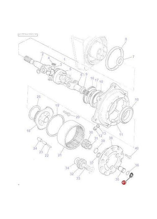 Retaining Ring - 6241193M1 - Massey Tractor Parts