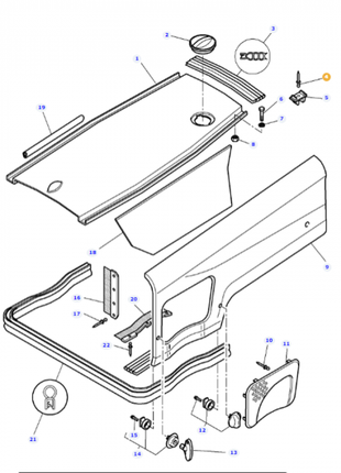 Rivet - 3010021X1 - Massey Tractor Parts