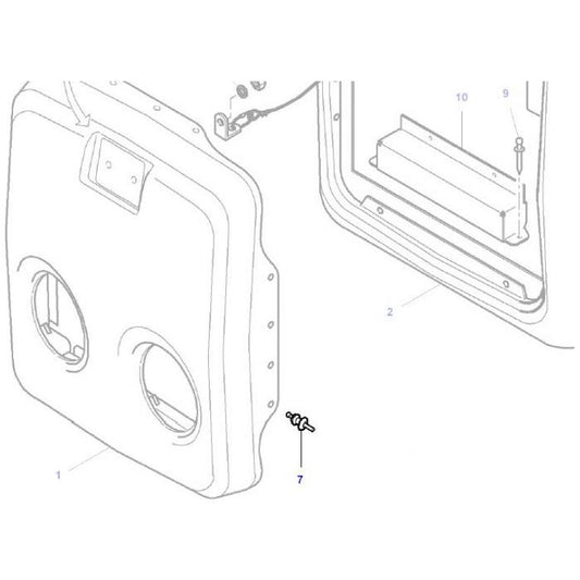 Rivet - 3819546M1 - Massey Tractor Parts