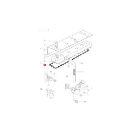Massey Ferguson Rocker Cover Gasket - 4224398M1 | OEM | Massey Ferguson parts | Rocker Cover Gaskets-Massey Ferguson-Engine & Filters,Engine Parts,Farming Parts,Gaskets,Rocker Cover Gaskets,Tractor Parts