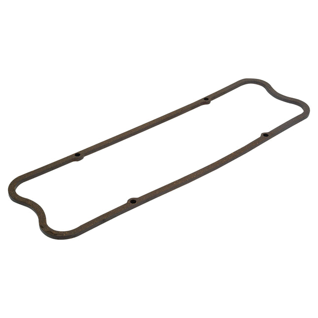 A dark brown, rectangular Rocker Cover Gasket with rounded corners and multiple bolt holes, compatible with Perkins Engine models – Sparex Part No. S.40634.