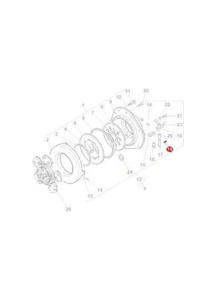Roll Pin - 3900542M1 - Massey Tractor Parts