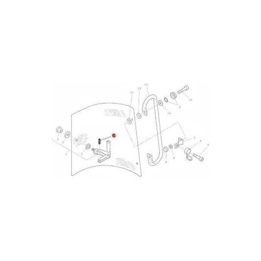 Roll Pin 5mm x 12mm - 1440396X1 - Massey Tractor Parts