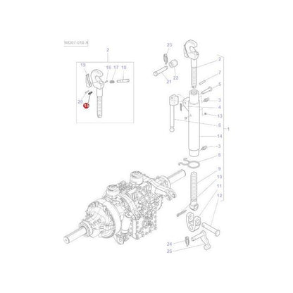 Roll Pin 5x25mm - 390538X1 - Massey Tractor Parts