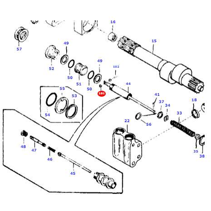 Massey Ferguson Roller - 897599M1 | OEM | Massey Ferguson parts | Replacement Parts-Massey Ferguson-Farming Parts,Gears & Components,Hydraulic Pump Parts,Hydraulic Pumps & Motors,Hydraulics,Tractor Parts