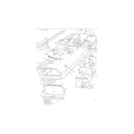 Massey Ferguson Rubber Bumper - 899324M1 | OEM | Massey Ferguson parts | Bonnets-Massey Ferguson-Bonnets & Components,Cabin & Body Panels,Farming Parts,Tractor Body,Tractor Parts