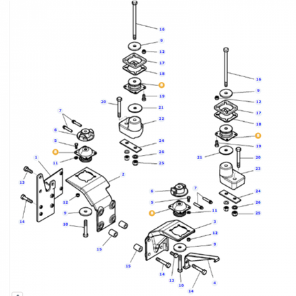 Rubber Bush - V35998100 - Massey Tractor Parts