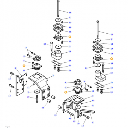 Rubber Bush - V35998100 - Massey Tractor Parts
