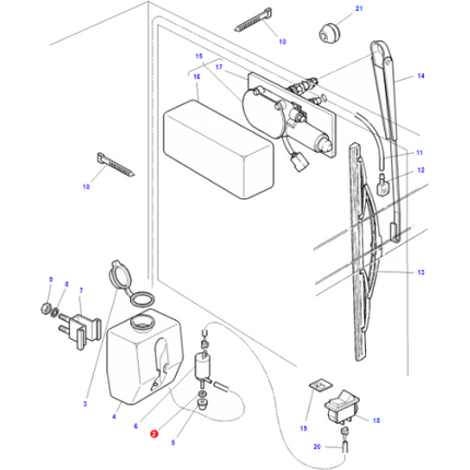 Rubber Olive - 376525X1 - Massey Tractor Parts