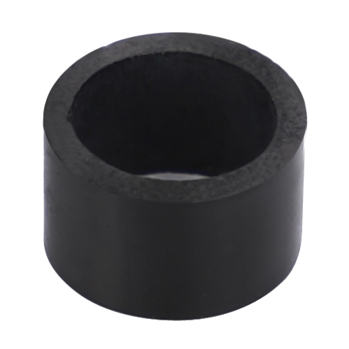 A cylindrical black rubber grommet with a hollow center, often used in Massey Ferguson 100 Series tractor parts, available under the product name "Massey Ferguson - Rubber Olive - 376526X1" by AGCO.