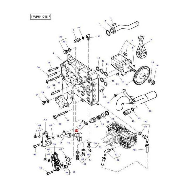Massey Ferguson STRAIGHT FITTING - 3019385X91 | Massey Parts-Massey Ferguson-