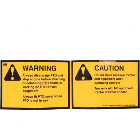 Safety Decal - 3581563M1 - Massey Tractor Parts